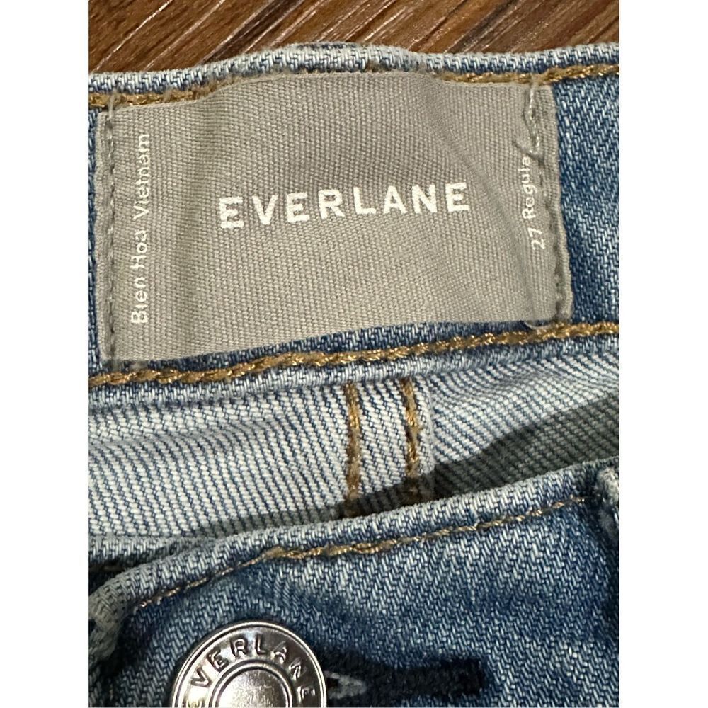 Everlane Womens light wash straight leg jeans sz 27 regular mid rise - Picture 3 of 7